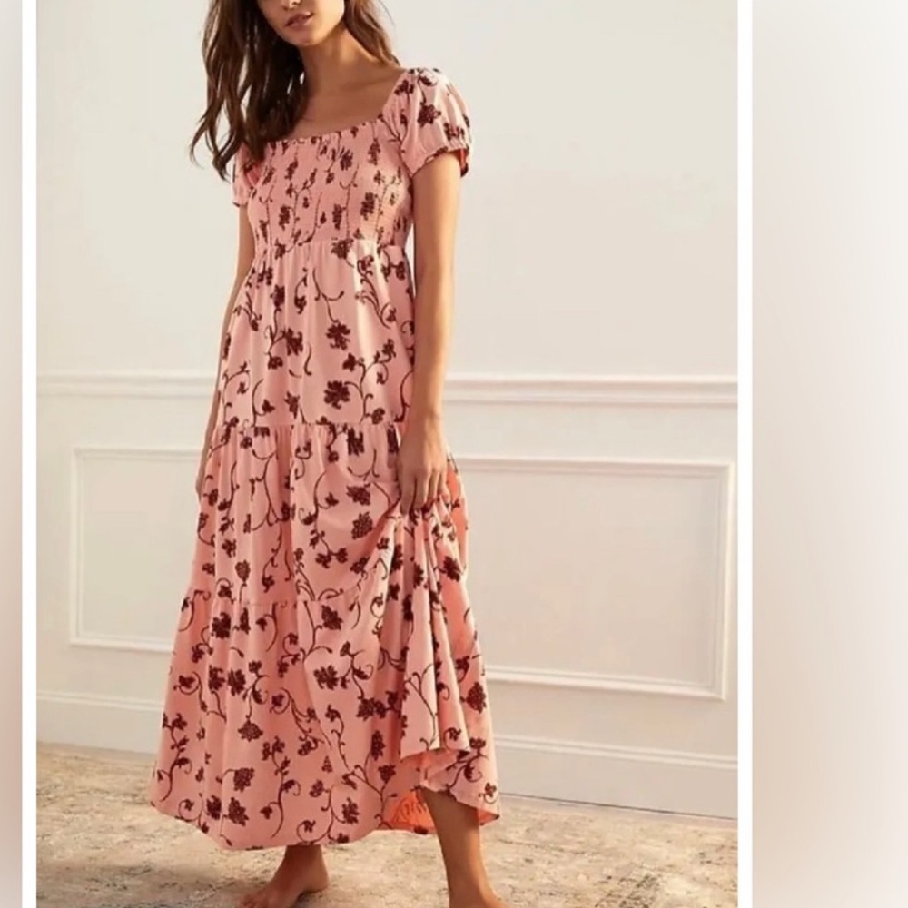 Daily Practice Anthropologie smocked dress S